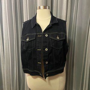 Torrid size 4 NWOT dark denim vest